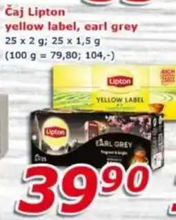 ESO MARKET Čaj Lipton yellow label, earl grey nabídka