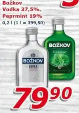ESO MARKET Božkov Vodka 37,5%, Peprmint 19% nabídka