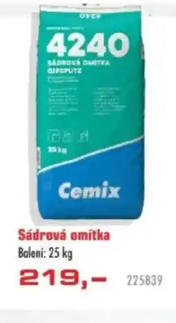 Uni Hobby Sádrová omítka nabídka