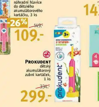Rossmann Prokudent dětský akumulátorový zubní kartáček nabídka