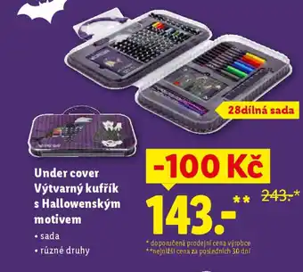 Lidl Under cover Výtvarný kufřík s Hallowenským motivem nabídka