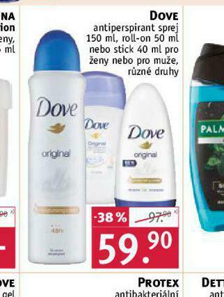 Rossmann Dove antiperspirant nabídka
