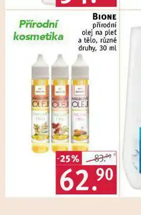 Rossmann Bione přírodní olej na pleť a tělo nabídka