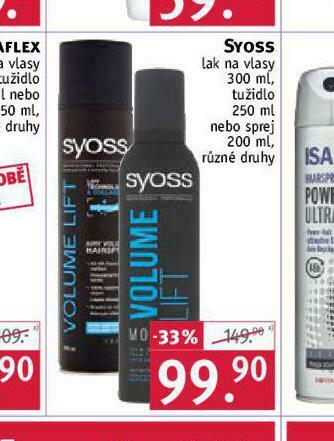 Rossmann Syoss lak, tužidlo nabídka