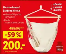 Lidl Livarno home Závěsné křeslo nabídka