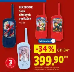 Lidl LEXIBOOK Sada dětských vysílaček nabídka