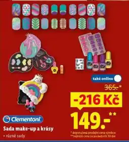 Lidl Clementoni Sada make-up a krásy nabídka