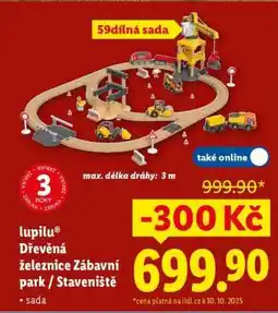 Lidl lupilu Dřevěná železnice Zábavní park / Staveniště nabídka