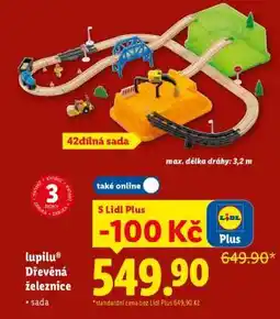 Lidl lupilu Dřevěná železnice nabídka