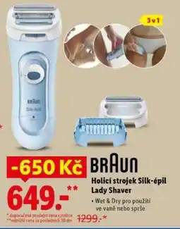 Lidl Braun Holicí strojek Silk-épil Lady Shaver nabídka