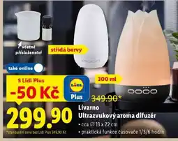 Lidl Livarno Ultrazvukový aroma difuzér nabídka
