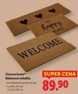 Lidl Livarno home Kokosová rohožka nabídka
