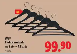 Lidl W5 Sada ramínek na šaty - 5 kusů nabídka