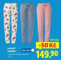 Lidl esmara TEPLÁKY nabídka