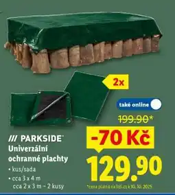 Lidl PARKSIDE Univerzální ochranné plachty nabídka