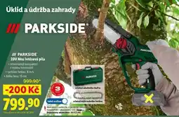 Lidl Parkside 20V Aku řetězová pila nabídka