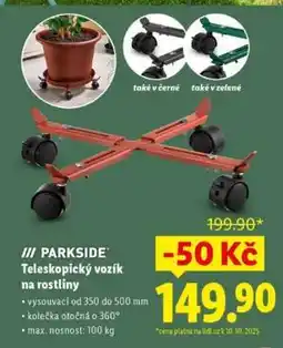 Lidl PARKSIDE Teleskopický vozík na rostliny nabídka
