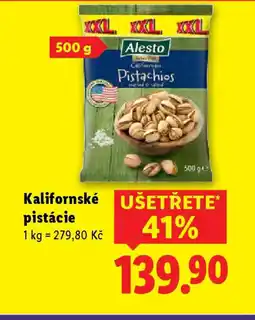 Lidl Kalifornské pistácie nabídka