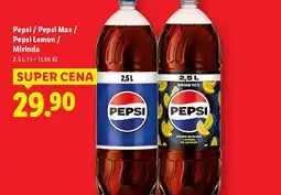 Lidl Pepsi / Pepsi Max / Pepsi Lemon/ Mirinda nabídka