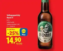 Lidl Velkopopovický Kozel 11 nabídka