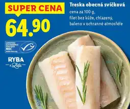 Lidl Treska obecná svíčková nabídka