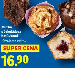 Lidl Muffin s čokoládou/ borůvkami nabídka
