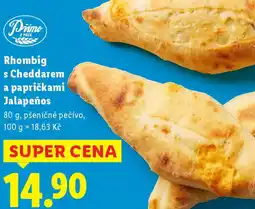 Lidl Rhombig s Cheddarem a papričkami Jalapeños nabídka