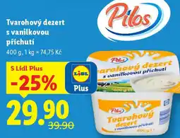 Lidl Tvarohový dezert s vanilkovou příchutí nabídka