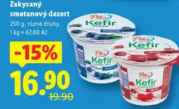 Lidl Zakysaný smetanový dezert nabídka