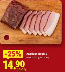 Lidl Anglická slanina nabídka