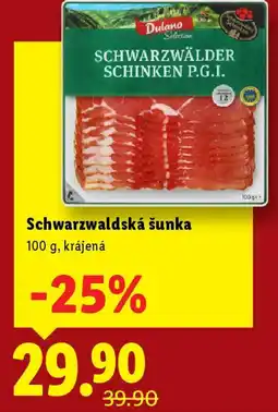 Lidl Schwarzwaldská šunka nabídka