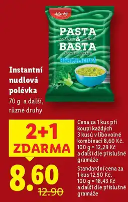 Lidl Instantní nudlová polévka nabídka