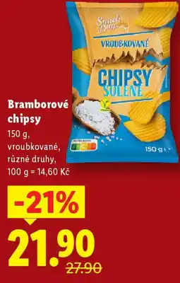 Lidl Bramborové chipsy nabídka