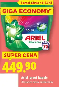 Lidl Ariel prací kapsle nabídka