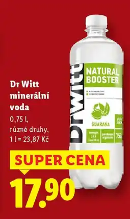Lidl Dr Witt minerální voda nabídka
