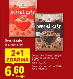 Lidl Ovesná kaše nabídka