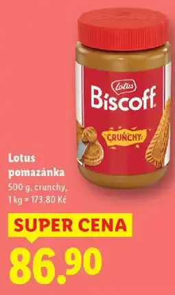 Lidl Lotus pomazánka nabídka