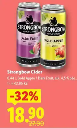 Lidl Strongbow Cider nabídka