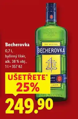 Lidl Becherovka nabídka