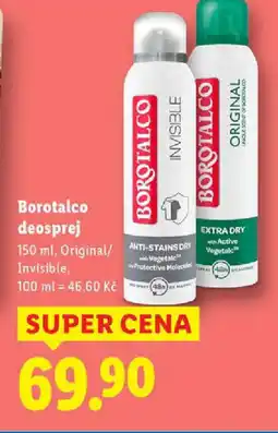 Lidl Borotalco deosprej nabídka