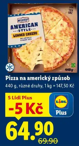Lidl Pizza na americký způsob nabídka