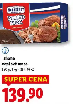 Lidl MCENNEDY Trhané vepřové maso nabídka