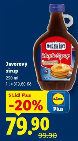 Lidl MCENNEDY Javorový sirup nabídka
