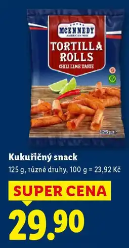 Lidl MCENNEDY Kukuřičný snack nabídka
