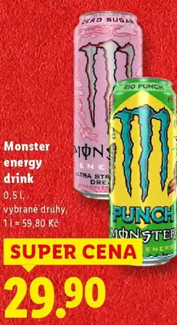 Lidl Monster energy drink nabídka