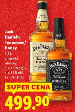 Lidl Jack Daniel's Tennessee/ Honey nabídka
