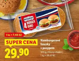 Lidl Hamburgerové housky s posypem nabídka