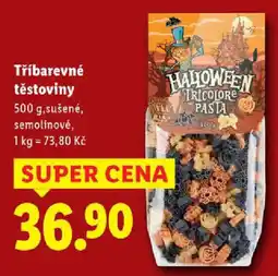 Lidl Tříbarevné těstoviny nabídka