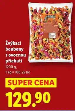 Lidl Žvýkací bonbony s ovocnou příchutí nabídka