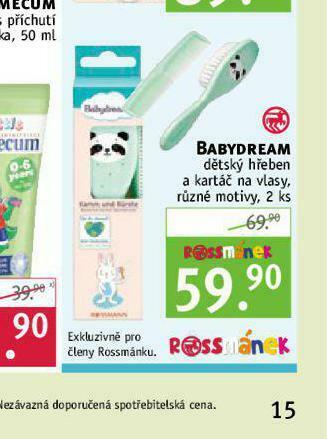 Babydream dětský hřeben